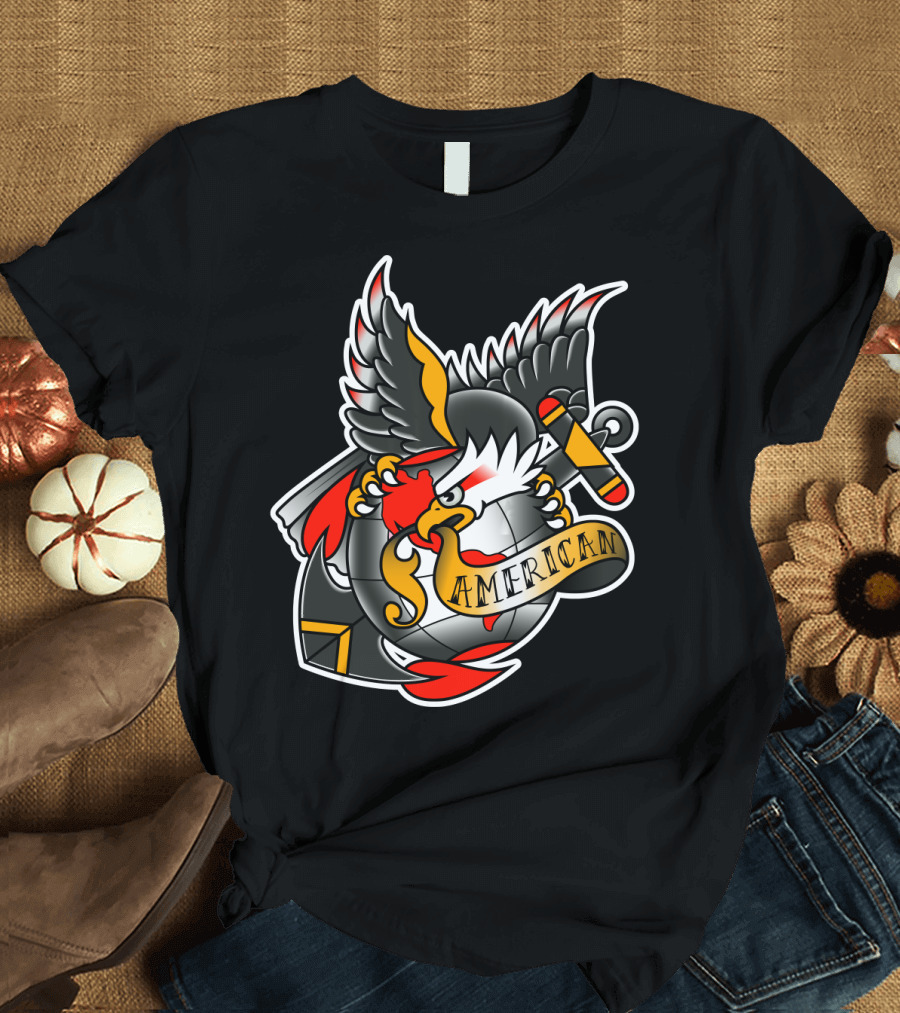 American Eagle Tattoo USA T-Shirt