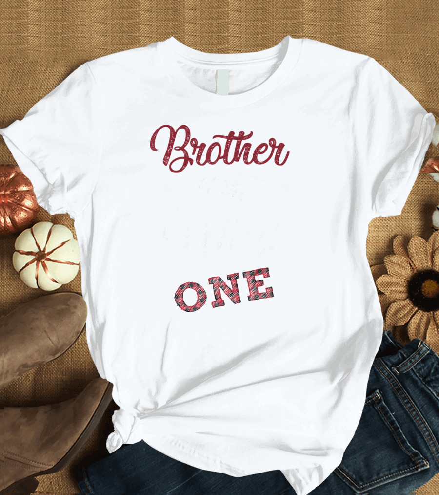 Brother of the Wild One Plaid Arrow T-Shirt