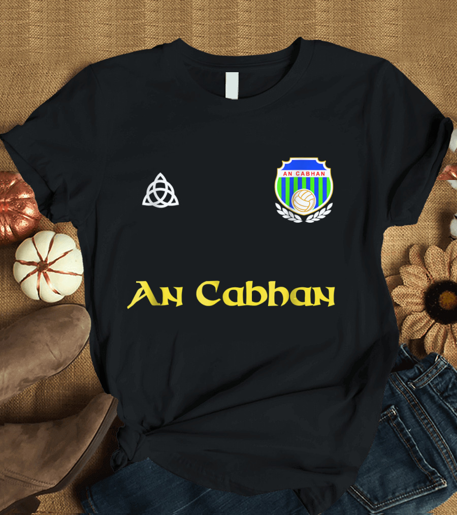 An Cabhan Gaelic Football Crest Triquetra Emblem T-Shirt