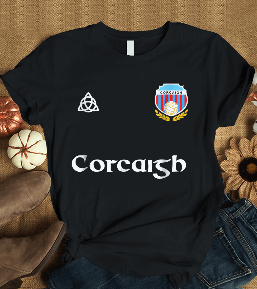 Corcaigh Gaelic Football Crest Triquetra T-Shirt