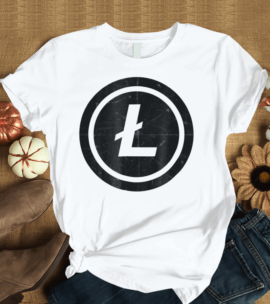 Cryptocurrency Litecoin Grunge T-Shirt