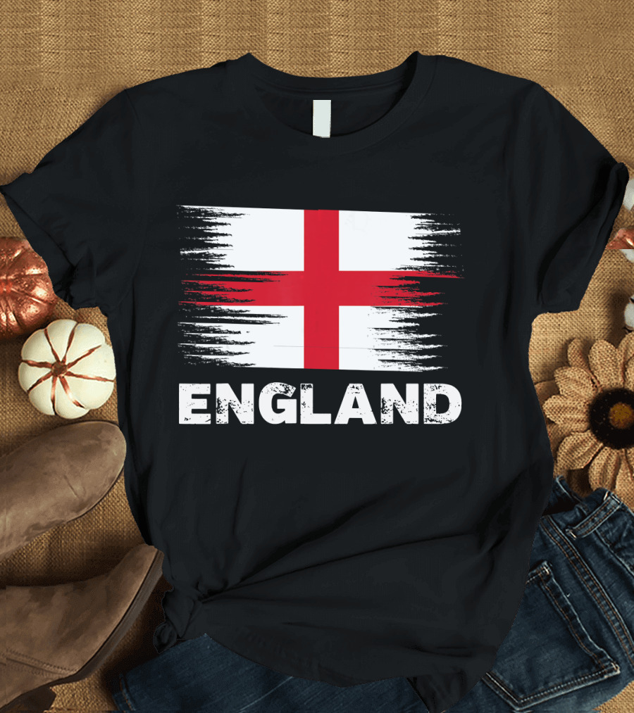 England Flag Soccer Sports English T-Shirt