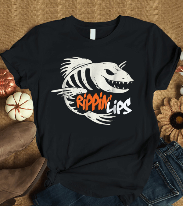 T-Shirt: Rippin' Lips Fish Bones Fishing T-Shirt Rippin' Lips Fish Bones Fishing T-Shirt