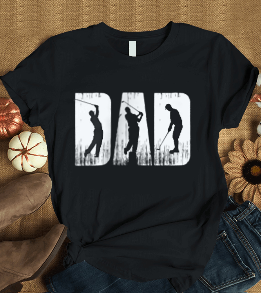 Golf Dad Sport Game Player Swing T-Shirt