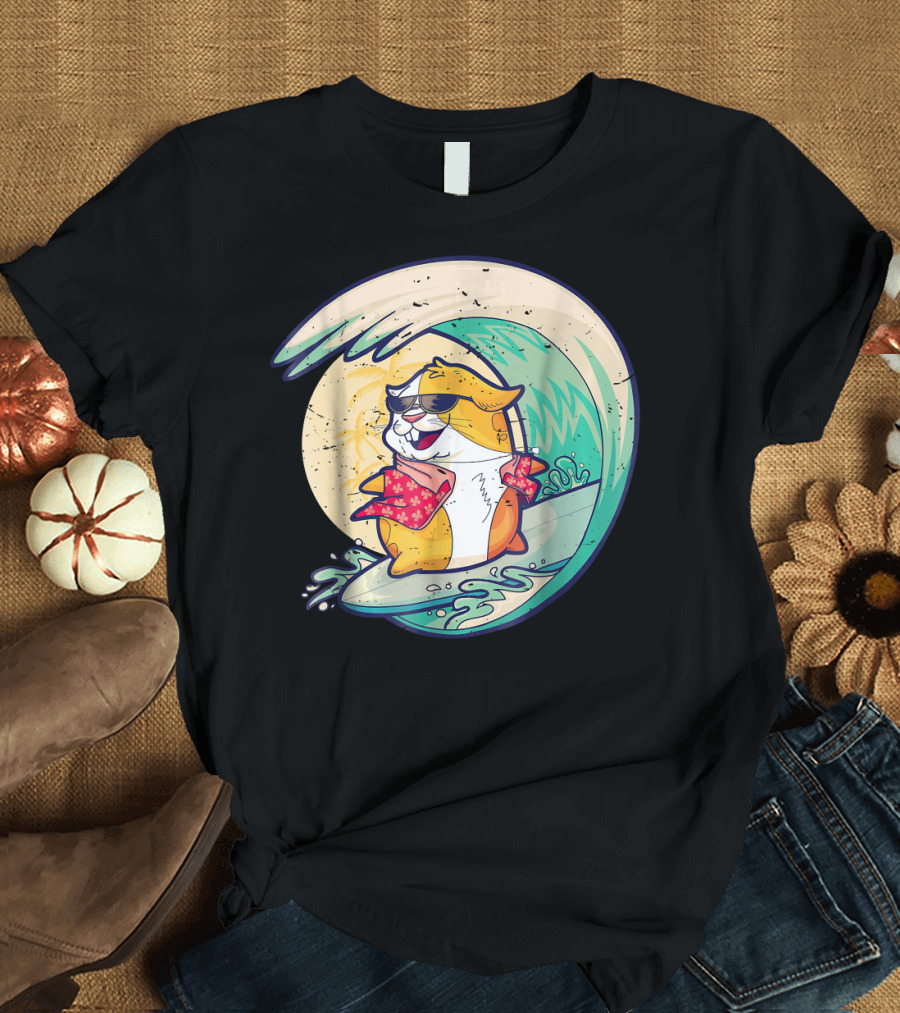Guinea Pig Surfing Wave Cool T-Shirt