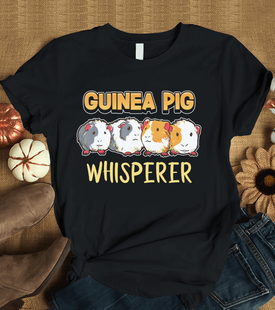 Guinea Pig Whisperer Cute Pet Lover T-Shirt