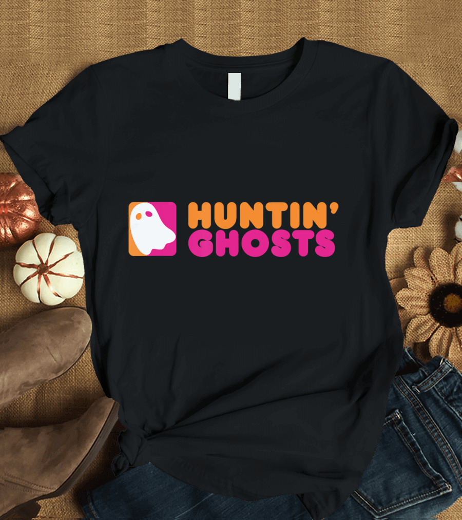 Huntin' Ghosts Ghost Hunting Retro Iconic Ghost T-Shirt
