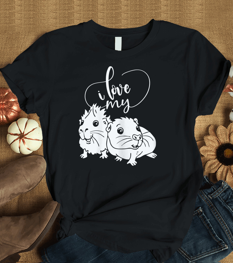 I Love My Guinea Pig Pair T-Shirt