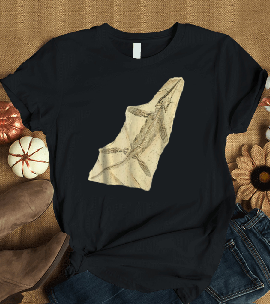 Ichthyosaur Fossil Marine Reptile Skeleton Paleontology T-Shirt