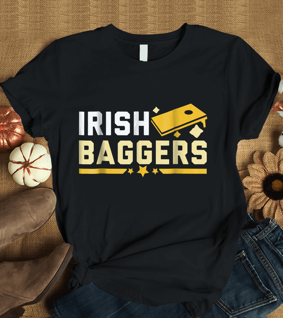Irish Baggers Cornhole Fun Unique T-Shirt