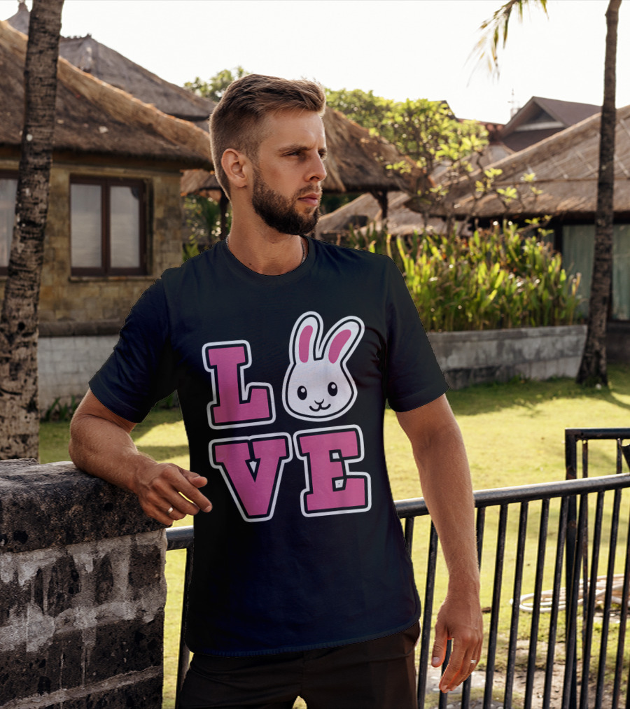 LOVE Bunny And Women For Easter Love Bunny T-Shirt