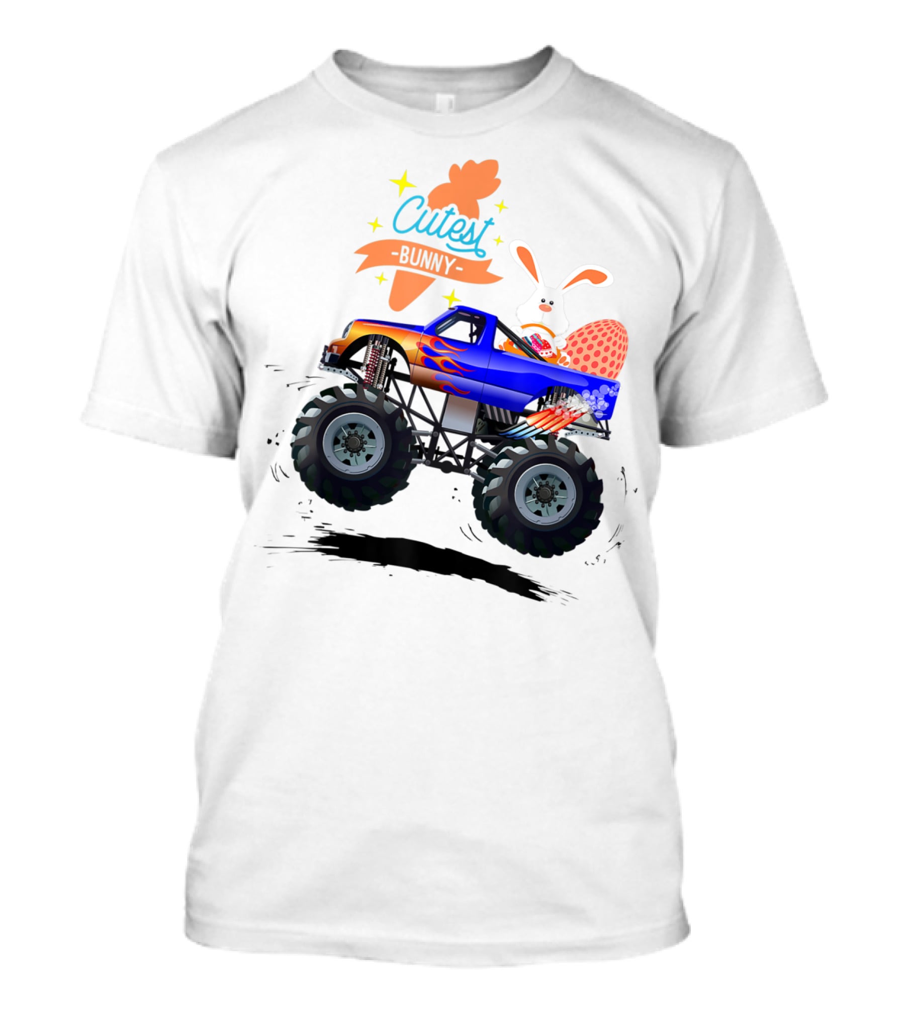 Cutest Easter Bunny Monster Truck Egg Hunt Adventure T-Shirt