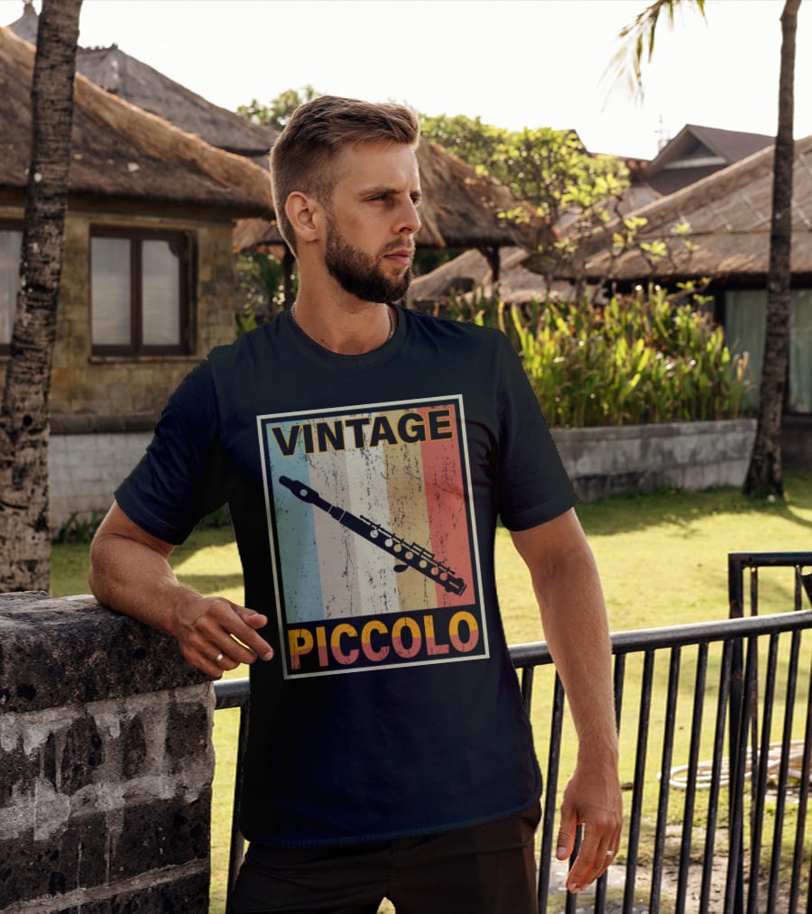 Vintage Piccolo Retro Stripes T-Shirt