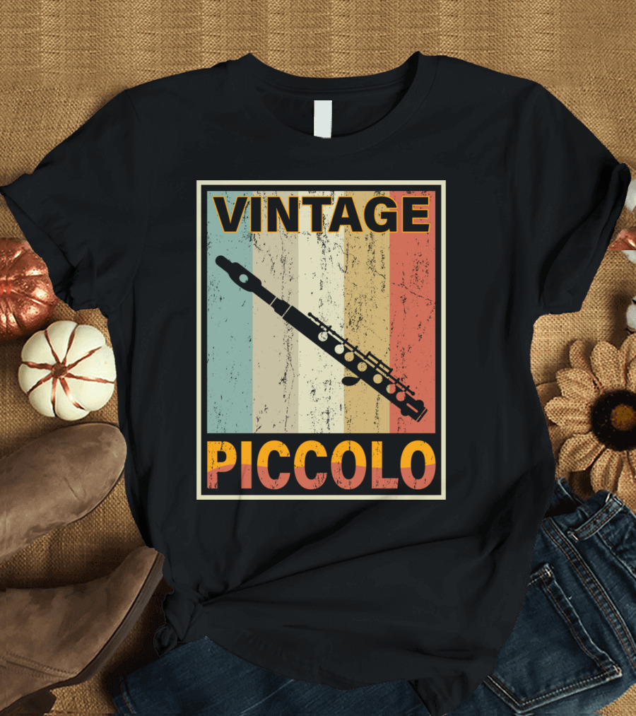 Vintage Piccolo Retro Stripes T-Shirt