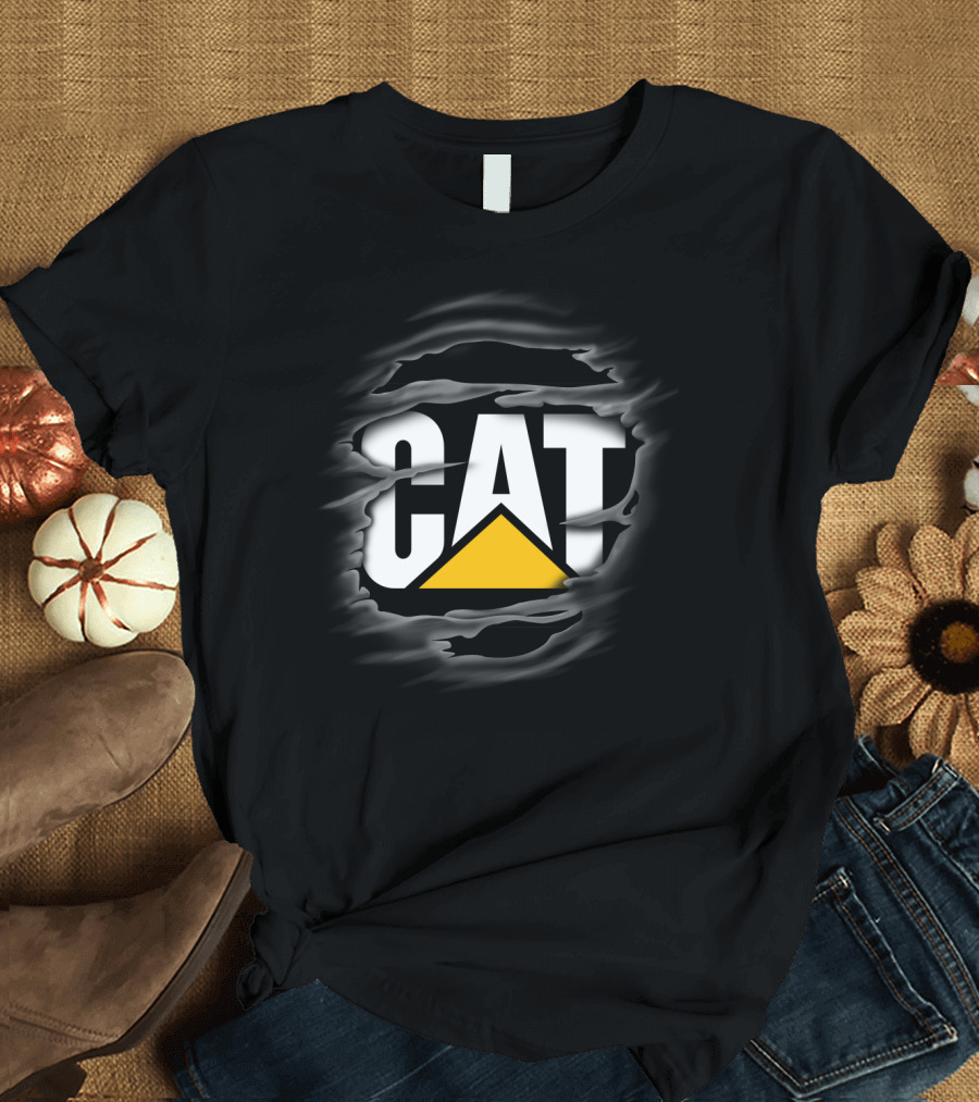 CAT Ripped T-Shirt
