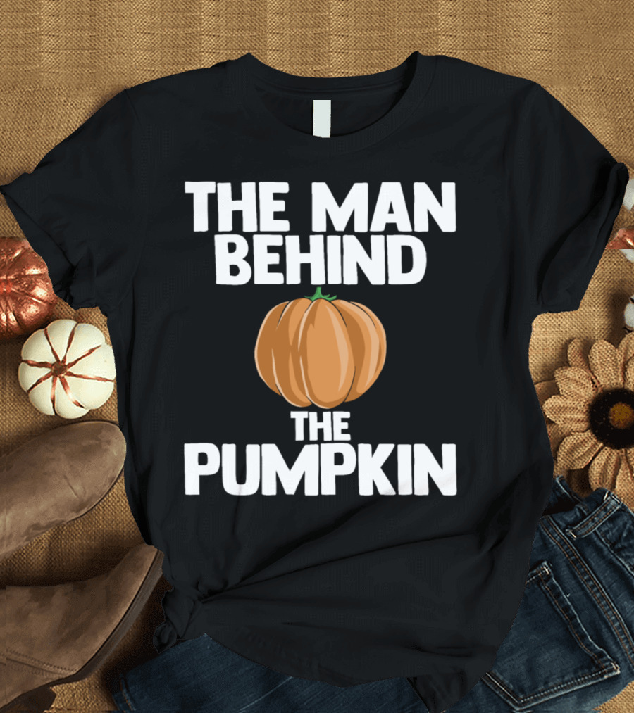 The Man Behind the Pumpkin Funny Halloween T-Shirt