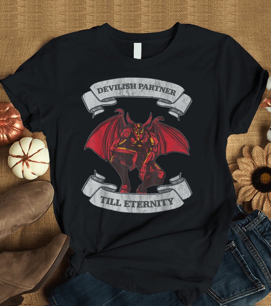 Devilish Partner Till Eternity Demon Couple T-Shirt