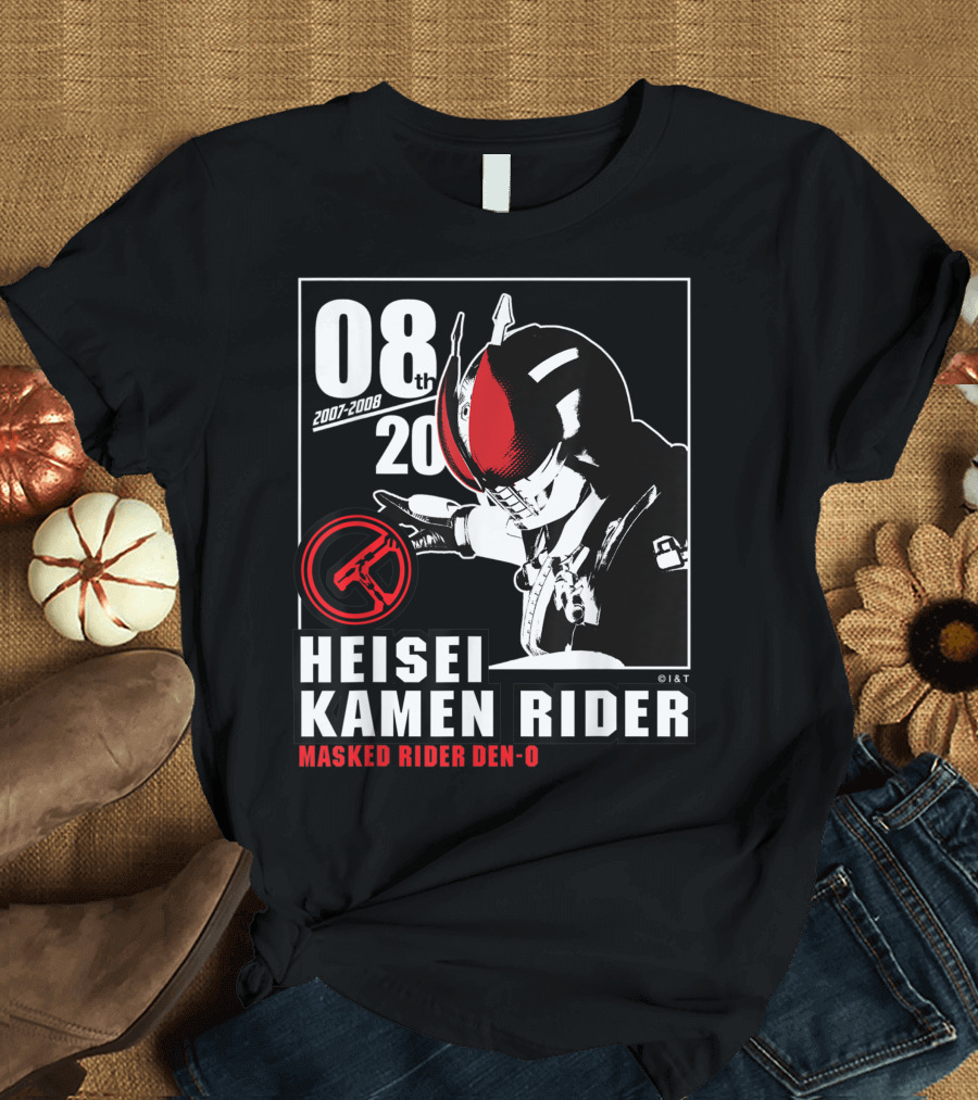 08th 2007-2008 Heisei Kamen Rider Masked Rider Den-O T-Shirt