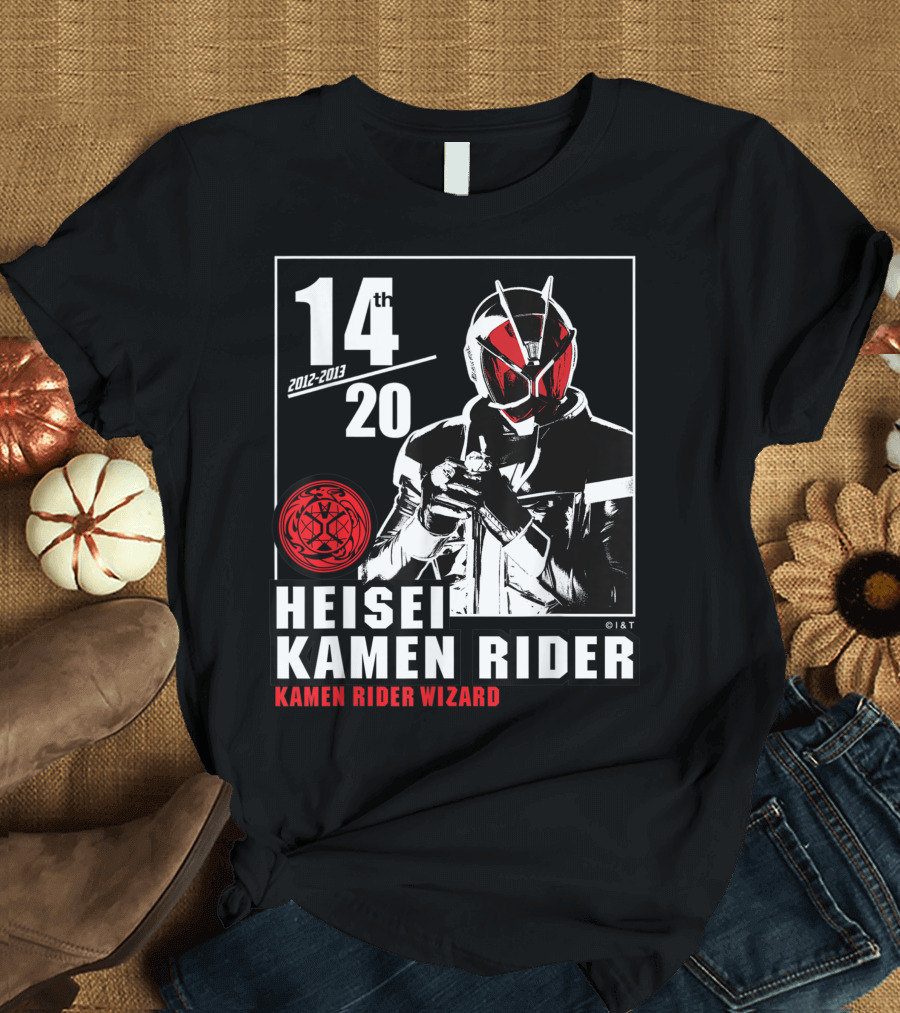 14th Anniversary Heisei Kamen Rider Kamen Rider Wizard 2012-2013 T-Shirt
