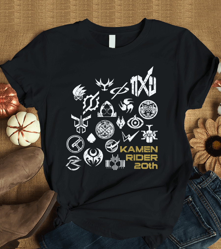 Kamen Rider ZiO Heisei Rider Insignia Kamen Rider 20th Anniversary T-Shirt