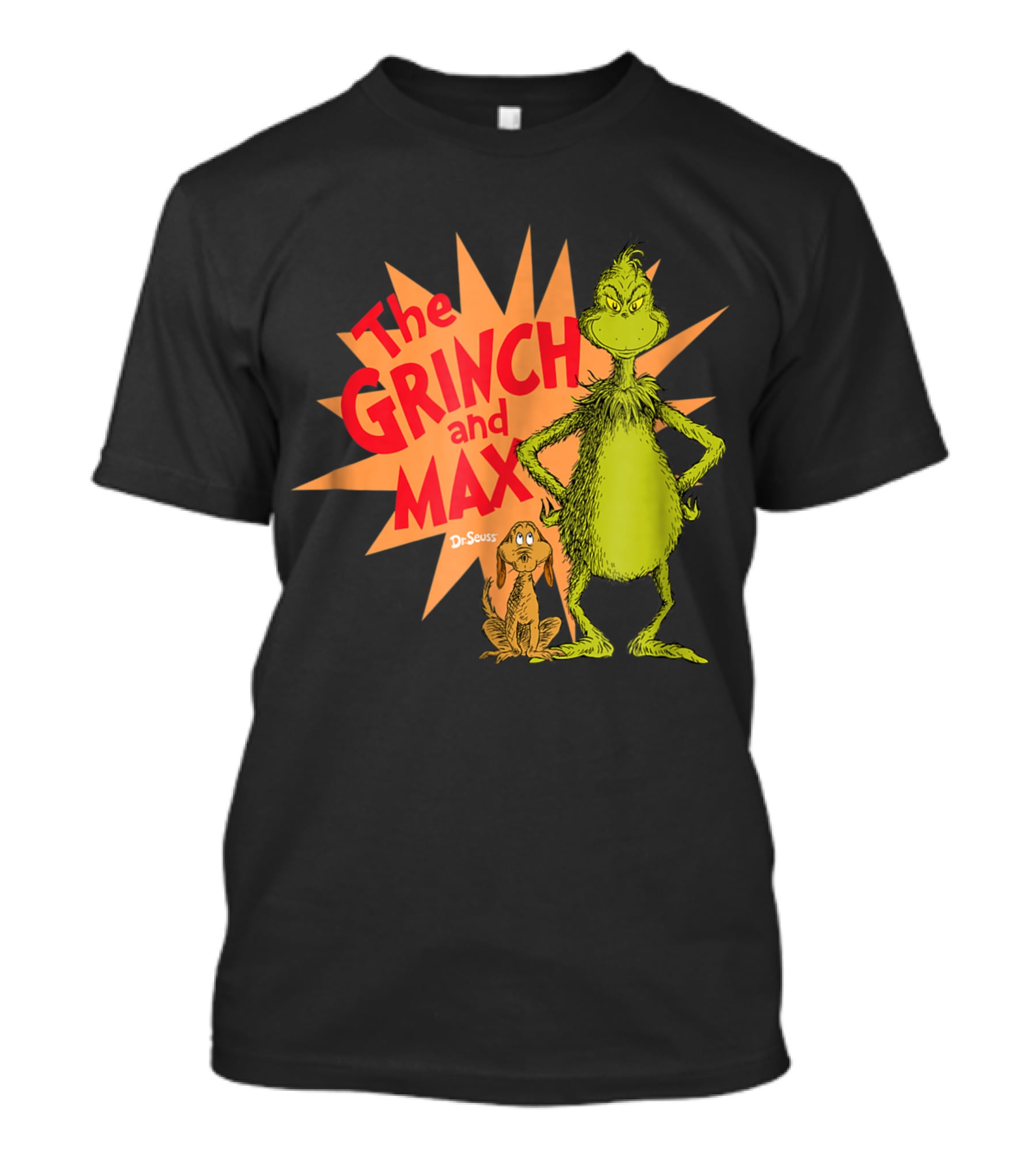 The Grinch And Max Dr. Seuss Burst T-Shirt