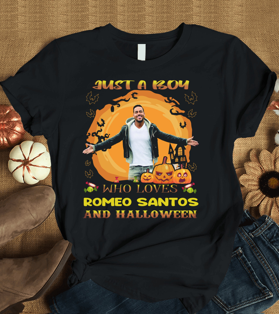 JUST A BOY WHO LOVES ROMEO SANTOS AND HALLOWEEN T-Shirt