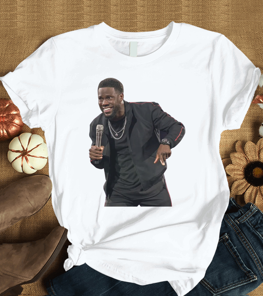 Kevin Hart Stand-Up Comedy Performance with Microphone T-Shirt