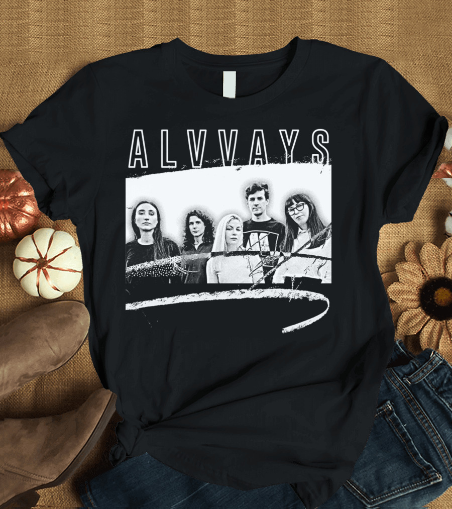 ALVVAYS Black and White Band T-Shirt