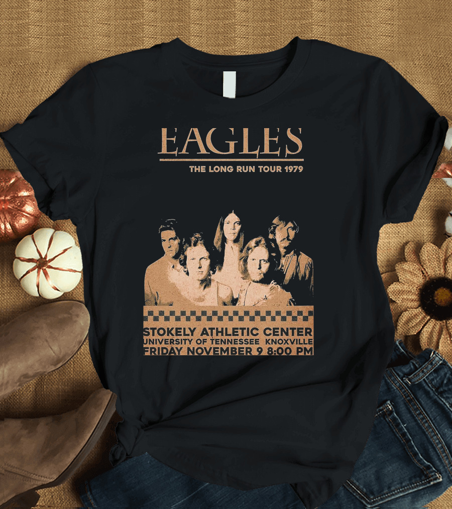 Eagles The Long Run Tour 1979 Stokely Athletic Center University of Tennessee Knoxville Friday November 9 8:00 PM T-Shirt