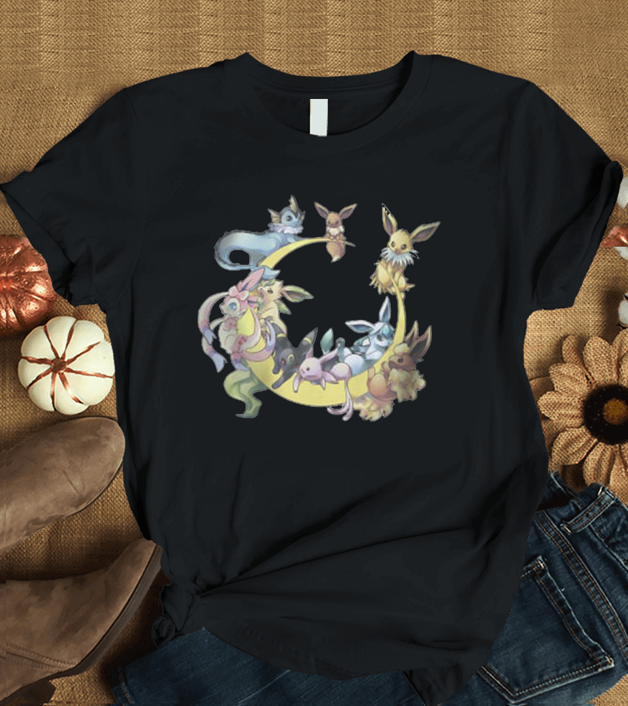 Eevee Evolutions Circle - Cool Pokemon T-Shirt