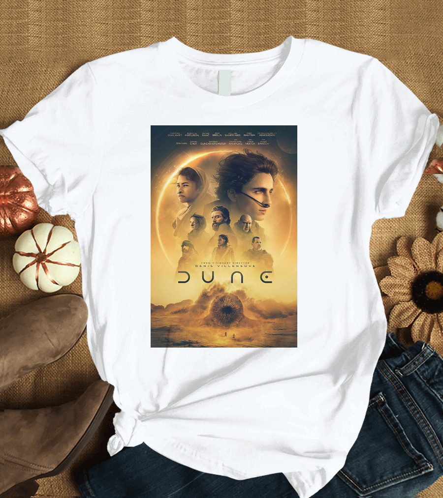 Dune Denis Villeneuve Timothée Chalamet Zendaya Sci-Fi Epic Film T-Shirt