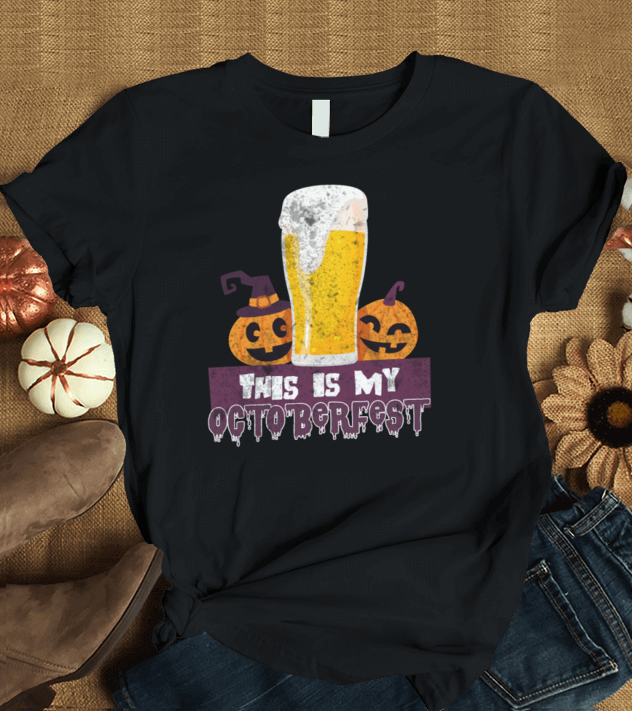 This Is My Octoberfest Halloween Pumpkin Beer Party T-Shirt
