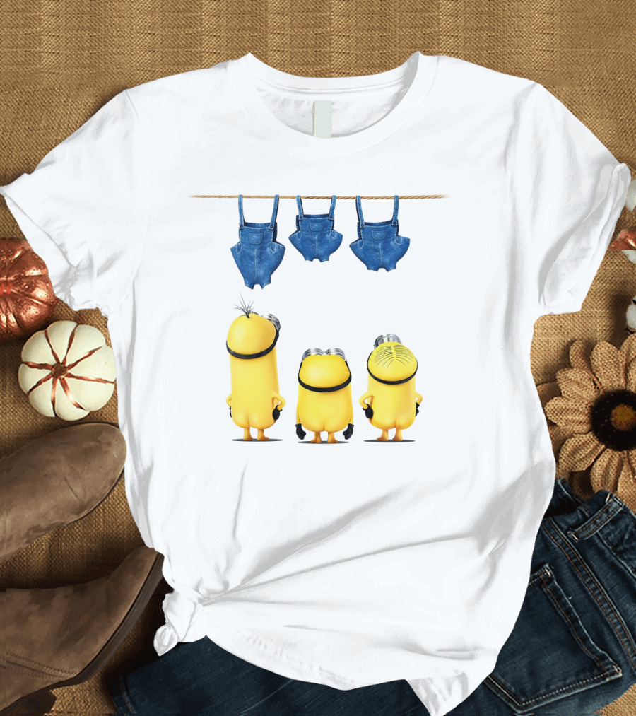 Minions Overalls Laundry Scene Despicable Me Fans T-Shirt