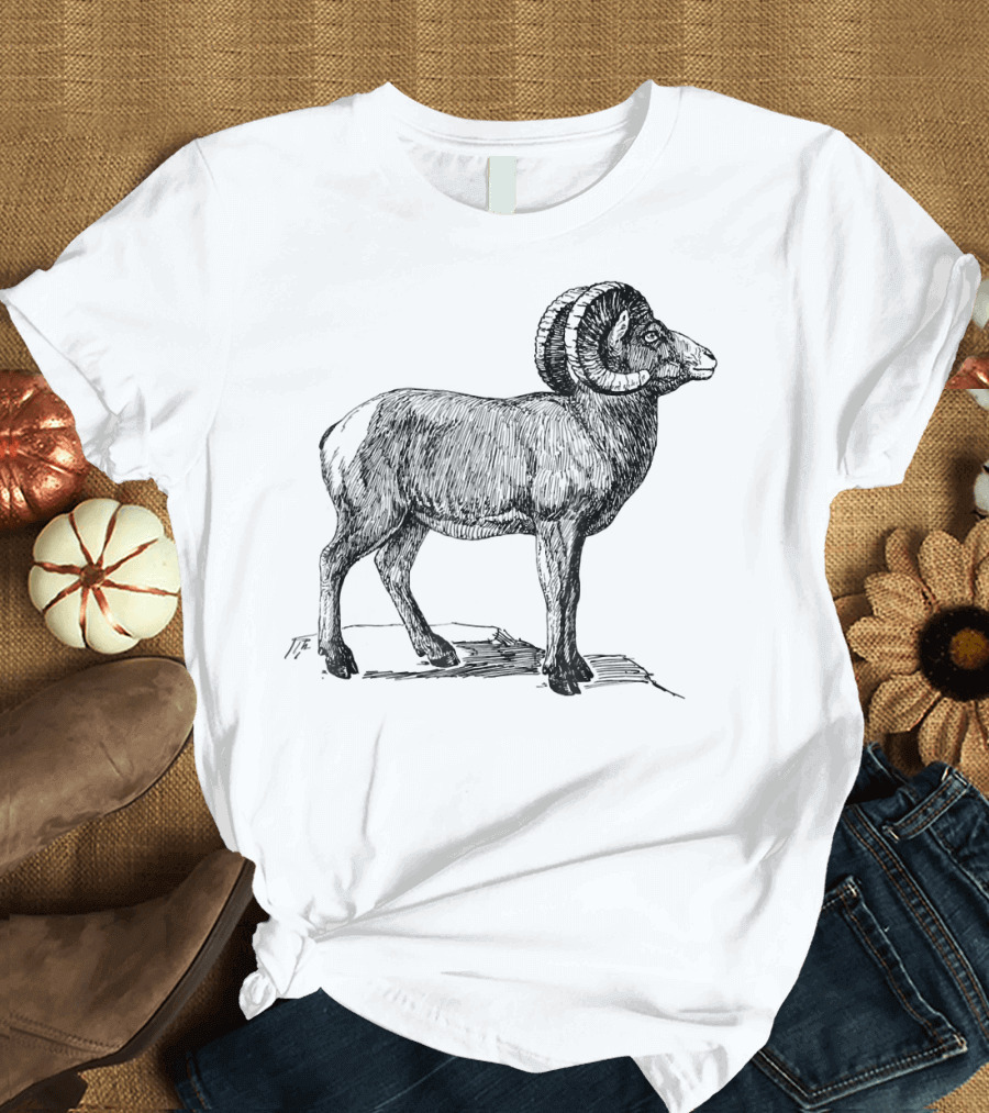 BigHorn Sheep Outdoor Mountain Climbing Adventure T-Shirt