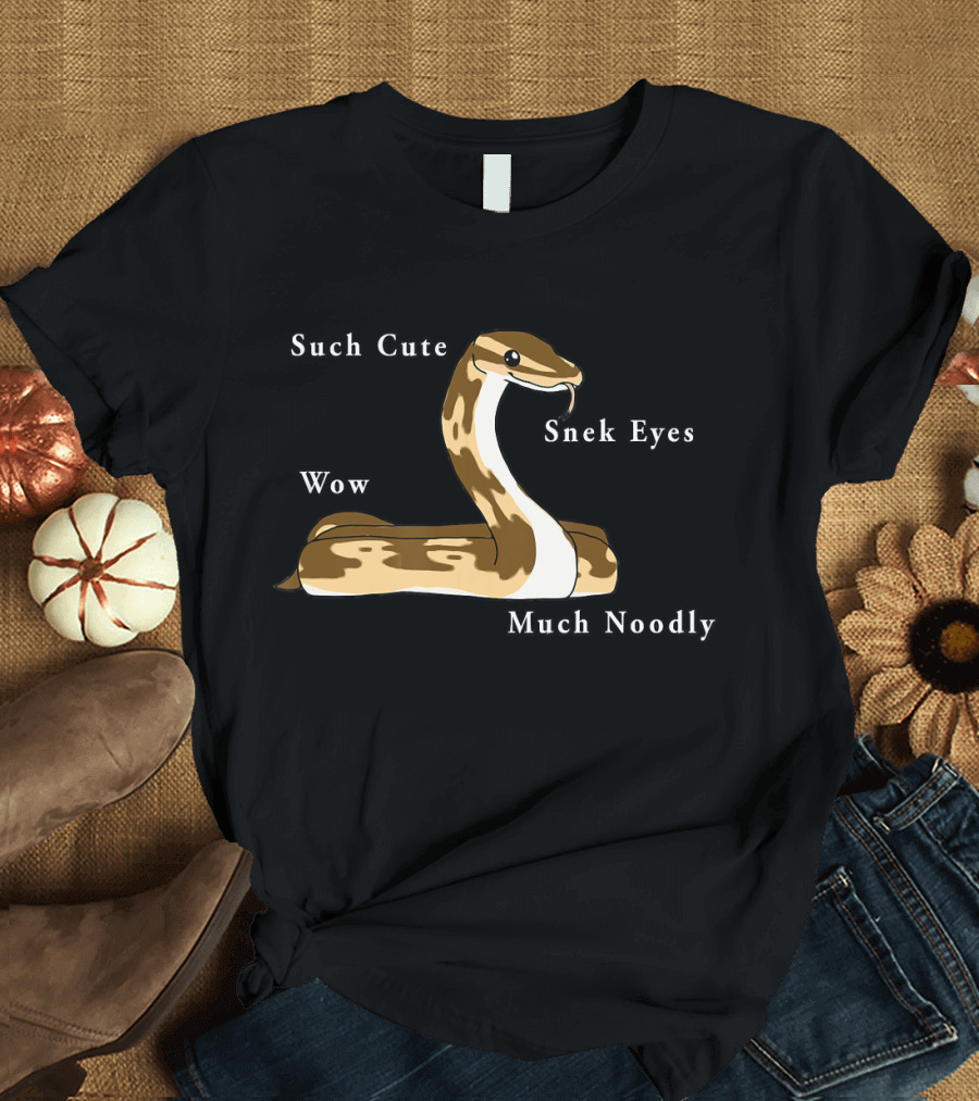 Such Cute Ball Python Snek Eyes Wow Much Noodly T-Shirt