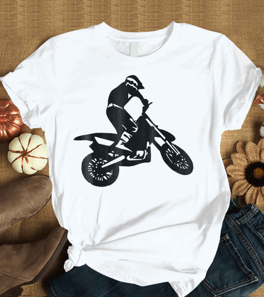 Dirtbike Motocross Rider in Action T-Shirt