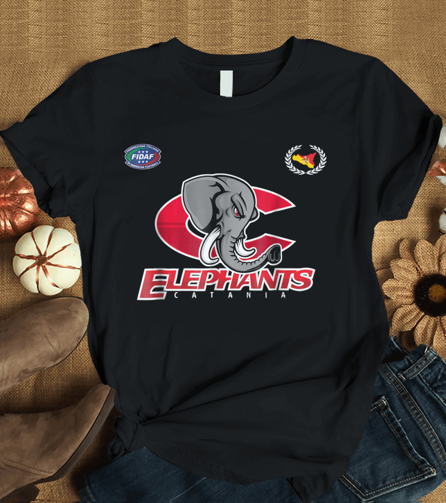 FIDAF Elephants Catania Sicily American Football T-Shirt