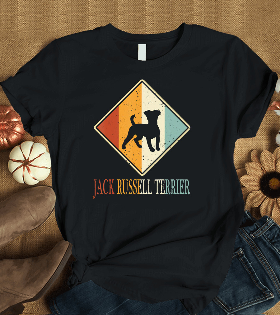 Jack Russell Terrier Vintage Retro T-Shirt