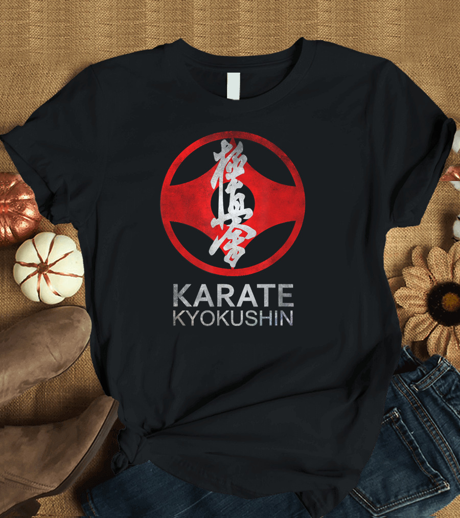 Karate Kyokushin Iconic Classic Style Martial Arts Badge T-Shirt