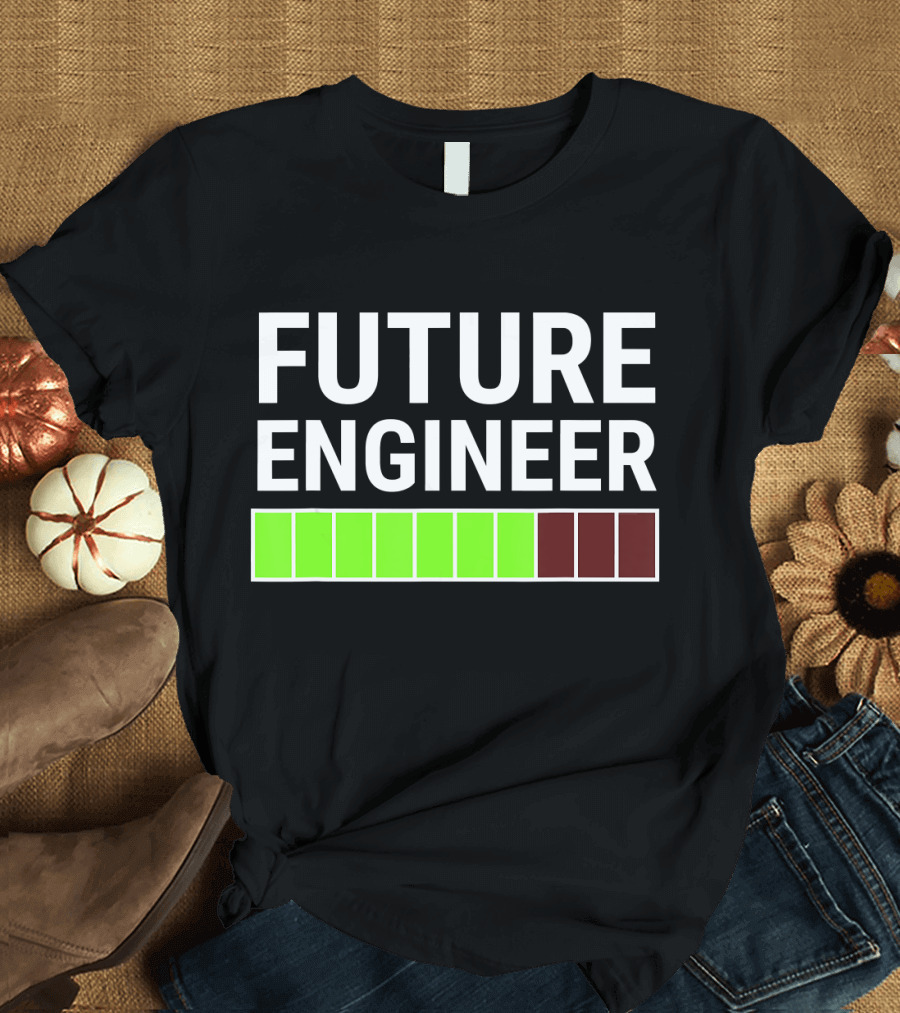 Future Engineer Loading Bar Progress Cool T-Shirt