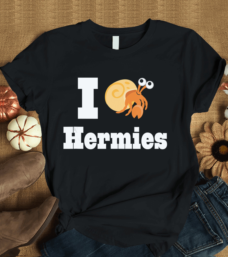 I Love Hermies Hermit Crab Pet T-Shirt