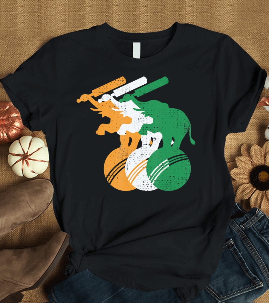 India Cricket Elephant Tricolor Player T-Shirt