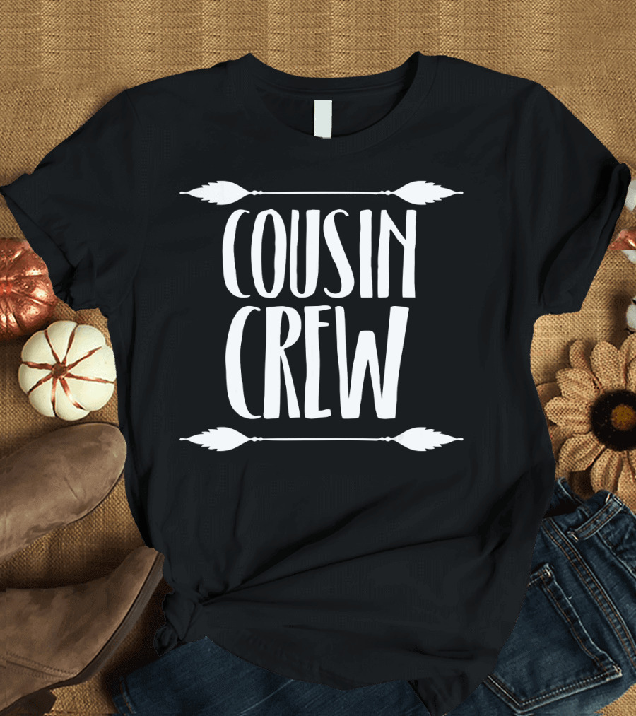Cousin Crew Kids Women Men Girl Fun1 Family Matching Team T-Shirt