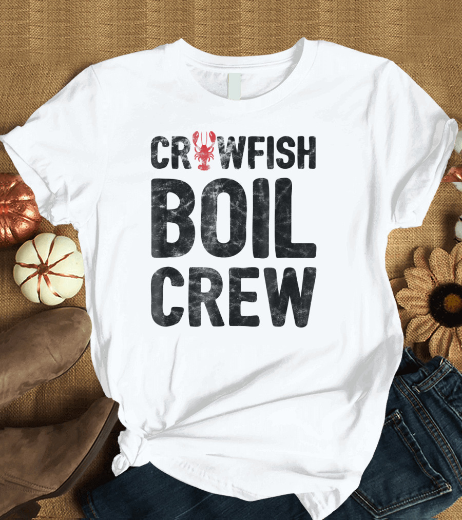 Crawfish Boil Crew Funny Crawfish Red T-Shirt