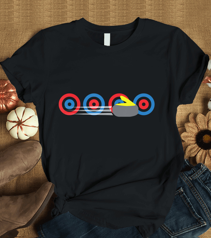 USA Curling Funny Cute Sport Team T-Shirt