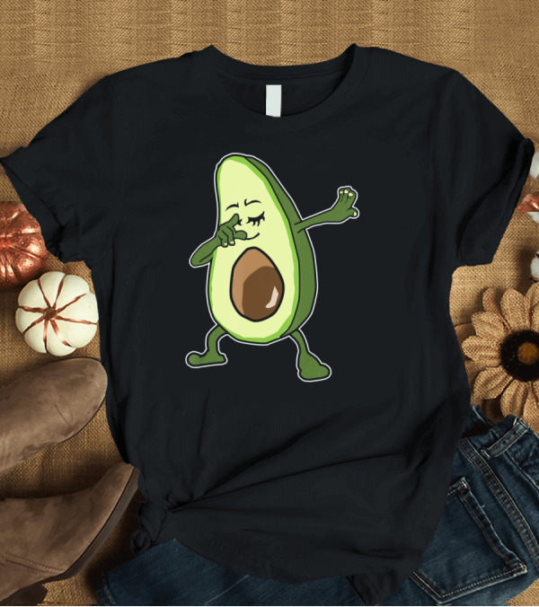 T-Shirt: Dabbing Avocado Dab Dance Pose Iconic Fruit T-Shirt Dabbing Avocado Dab Dance Pose Iconic Fruit T-Shirt