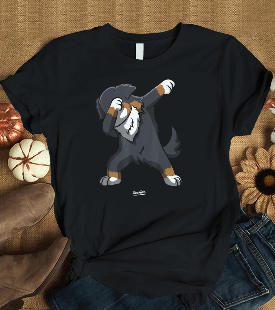 TeeHavs Bernese Mountain Dog Dab Dance Dabbing T-Shirt