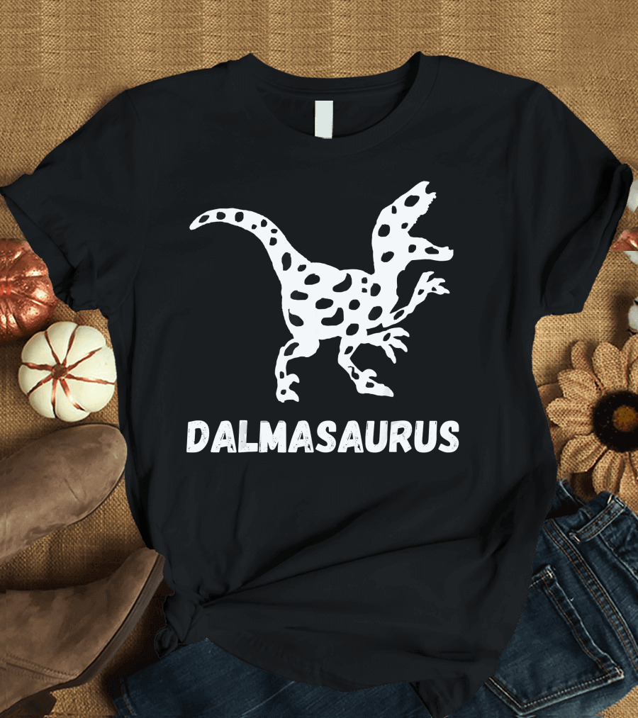 Dalmasaurus Funny Dalmatians Dog Dinosaur T-Shirt