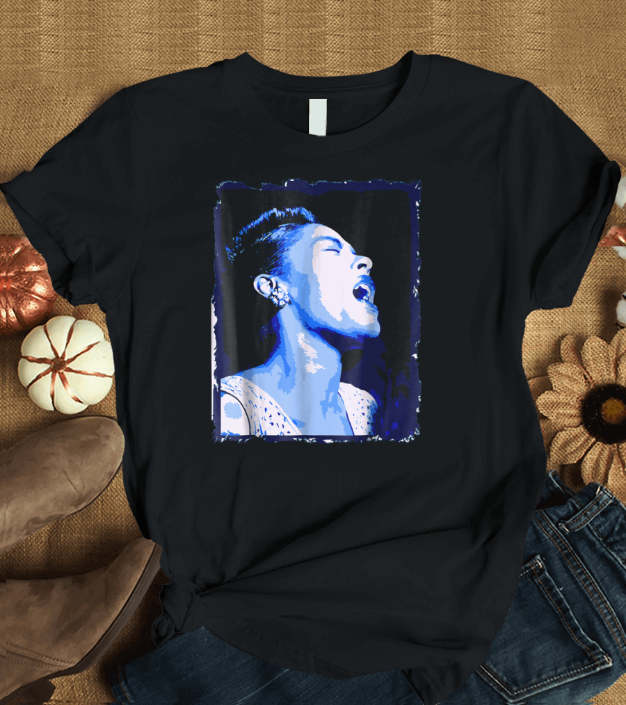 Billie Blues Holiday Jazz Iconic Vocalist Artful Expression T-Shirt