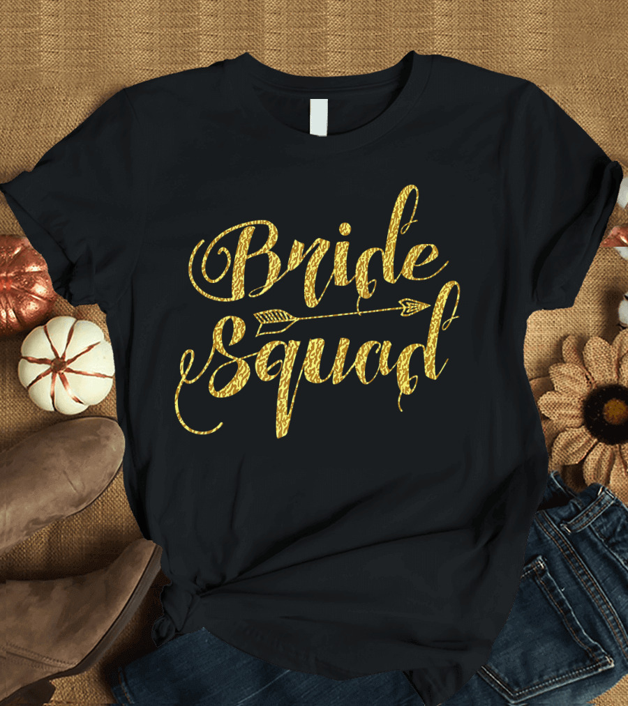 Bride Squad Bachelorette Party Arrow T-Shirt